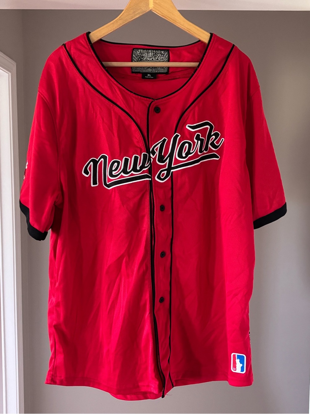 Brooklyn Cloth Co. New York Red Baseball Jersey